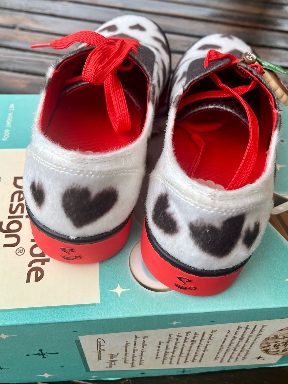 Brand new with tags in box Hot Chocolate design polka pup love sneakers - Picture 5 of 13